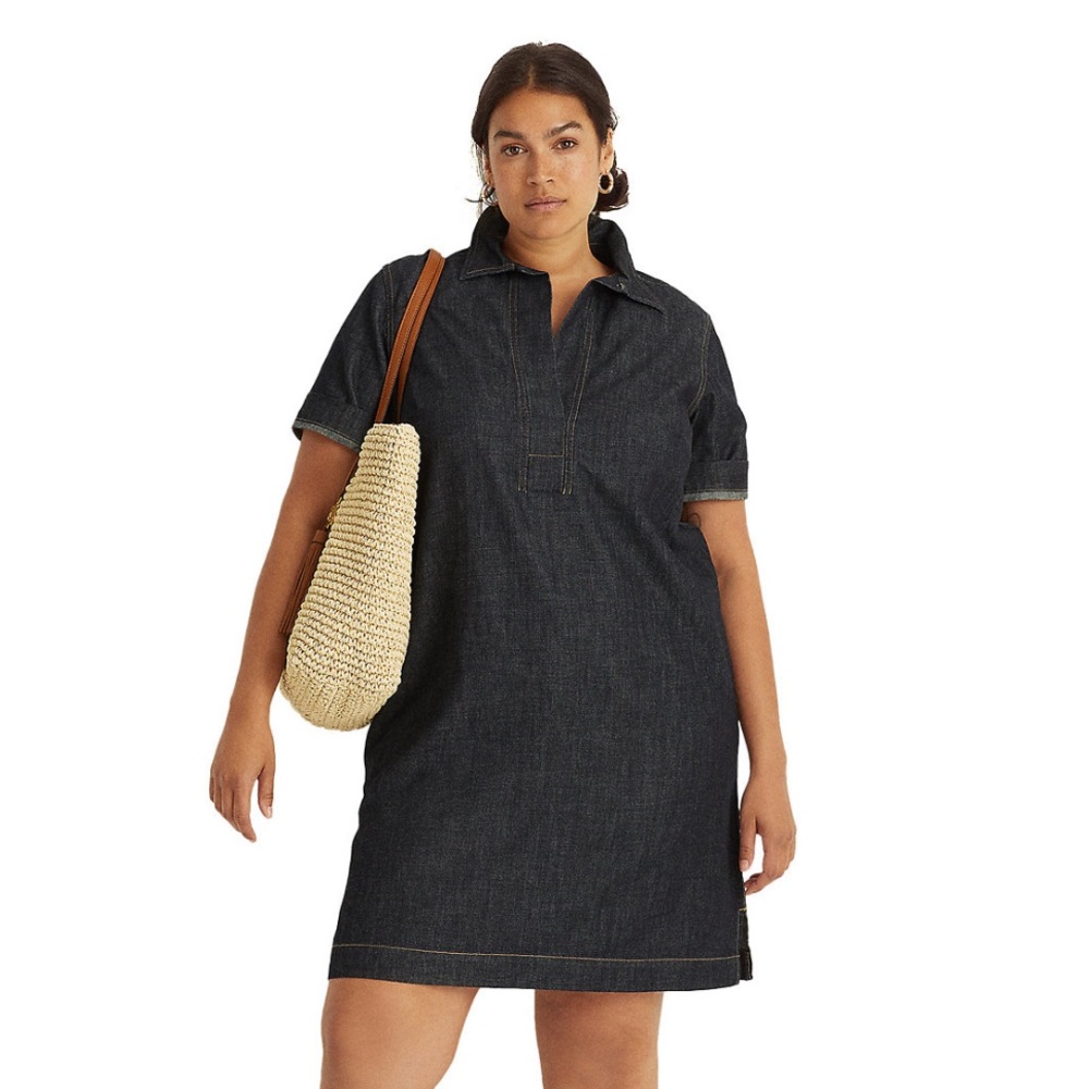 Lauren Ralph Lauren Denim Cotton Shift Dress
